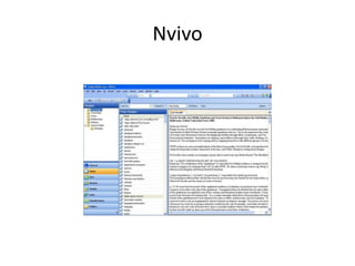 Nvivo
 