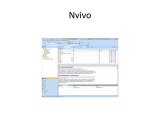 Nvivo
 