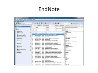 EndNote
 