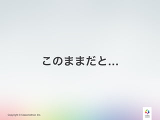 Copyright © Classmethod, Inc.
このままだと…
 