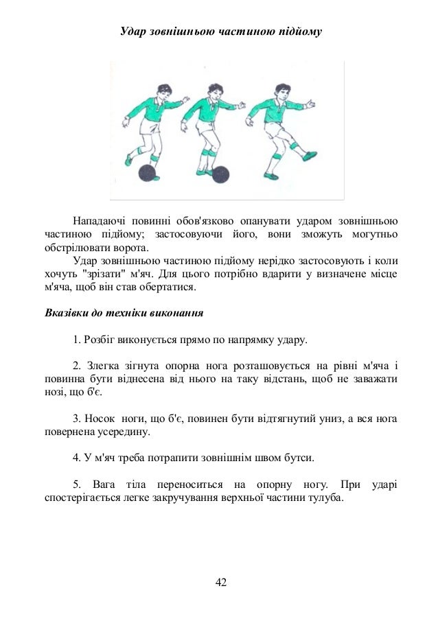 методичні рекомендаціїї. футбол