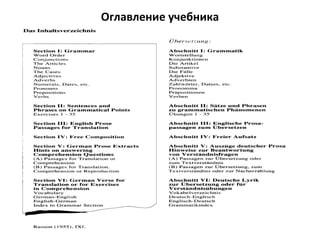 Оглавление учебника
 