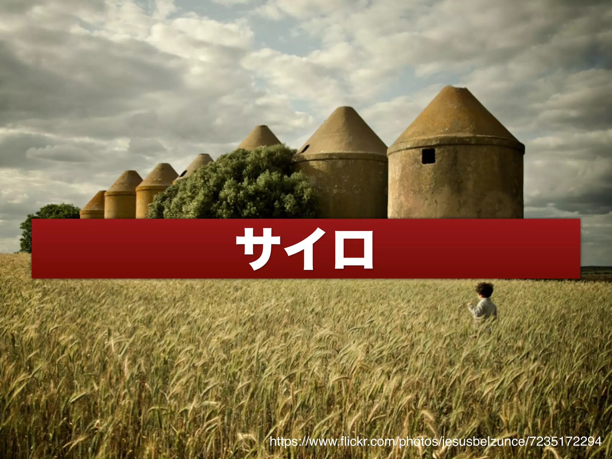 サイロ
https://www.ﬂickr.com/photos/jesusbelzunce/7235172294
 