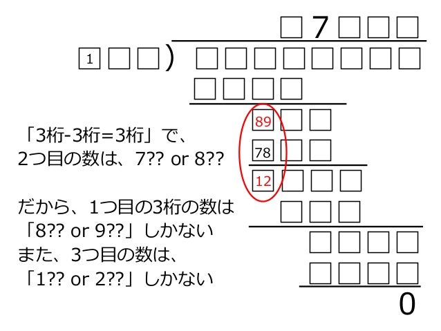 ごつい虫食い算を解く