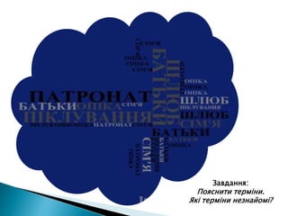 Завдання:
Пояснити терміни.
Які терміни незнайомі?
 