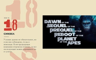 Item No.
8118СИКВЕЛ
%
Условие далеко не обязательное, но
если оно соблюдено, то вы в
шоколаде. Если предыдущая
компания отгремела отлично, то все
последующие можно взращивать на
ее успехе.
 