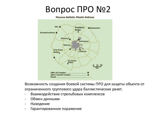 Вопрос ПРО №2
Возможность создания боевой системы ПРО для защиты объекта от
ограниченного группового удара баллистических ...