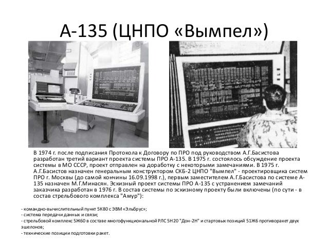 А-135 (ЦНПО «Вымпел»)
В 1974 г. после подписания Протокола к Договору по ПРО под руководством А.Г.Басистова
разработан тре...