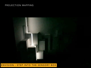 P R O J E C T I O N M A P P I N G
E N V I S I O N : S T E P I N T O T H E S E N S O RY B O X
 