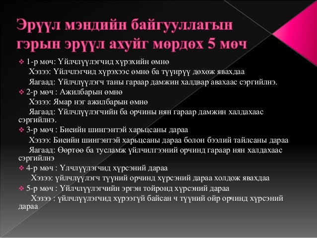 гарын эрүүл ахуй ба гар угаалт хичээл