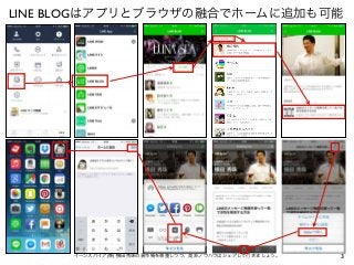 3イーンスパイア(株) 横田秀珠の著作権を尊重しつつ、是非ノウハウはシェアして行きましょう。
LINE BLOGはアプリとブラウザの融合でホームに追加も可能
 