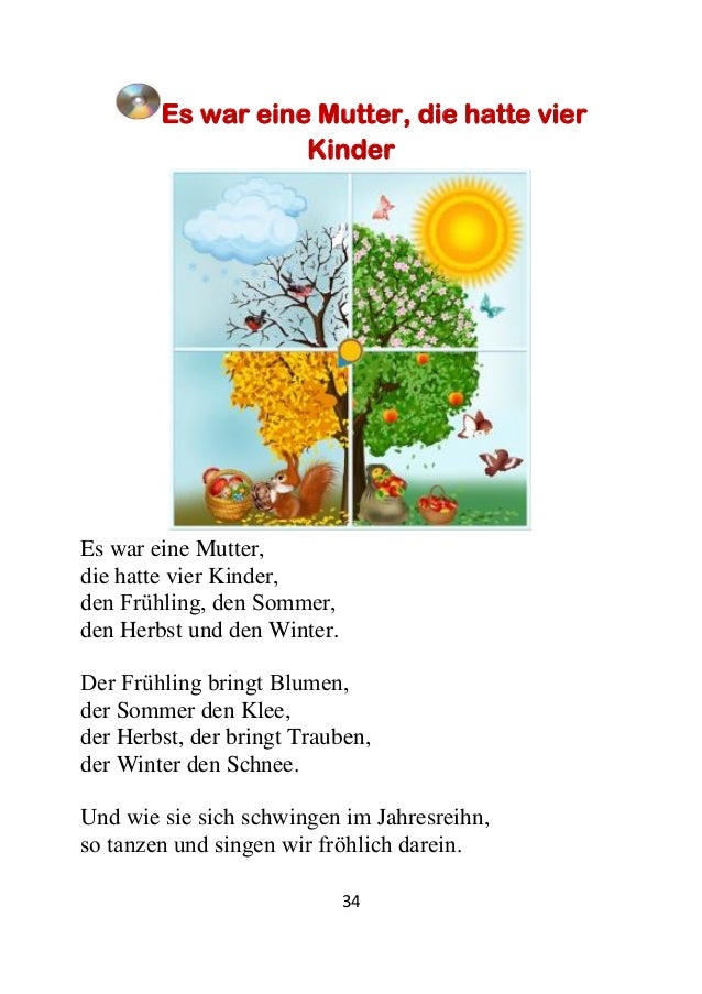 Es War Eine Mutter Arbeitsblatt - Es war eine Mutter die hatte 4 Kinder