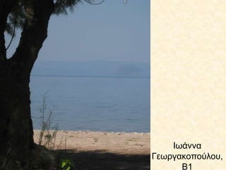 Ιωάννα
Γεωργακοπούλου,
Β1
 