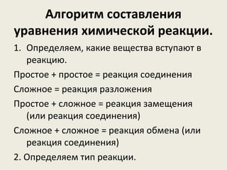 Тип реакции оксида лития вода