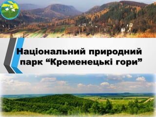 Національний природний
парк “Кременецькі гори”
 