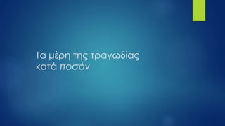 Τα μέρη της τραγωδίας
κατά ποσόν
 