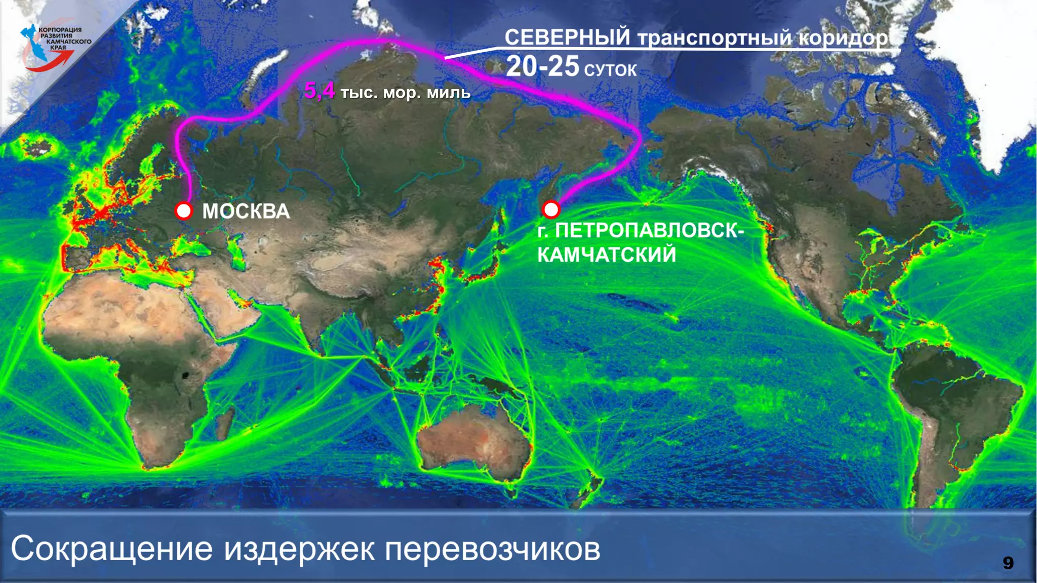 9
5,4 тыс. мор. миль
 