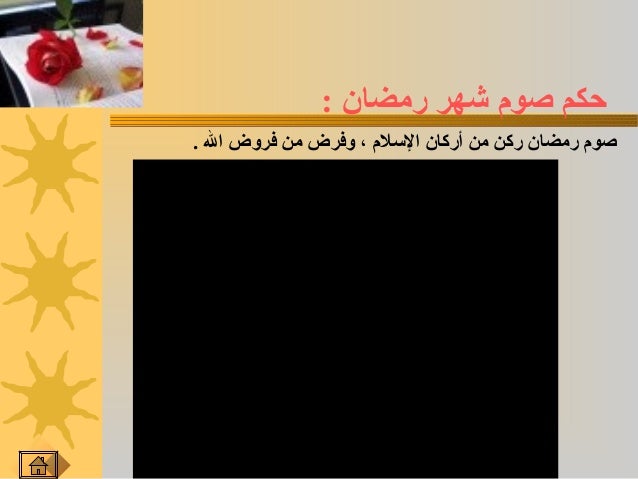 عرض بوربوينت عن كتاب الصيام