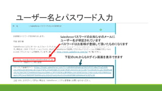 ``ȥѥ`
Salesforceѥ`ɤΤ֪餻Υ`
``ӛƤޤ
ѥ`ɤϤ͘h픤Τˤʤޤ
ӛURLʾǤޤ
 