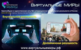 Виртуальные МИРЫ Презентация Виртуальная И Дополненная Реальности.