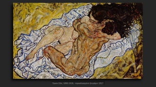 Έγκον Σίλε, 1890-1918, «αγκαλιασμένο ζευγάρι» 1917
 