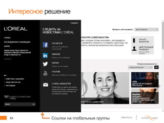 23 client.fut.ru
Интересное решение
Ссылки на глобальные группы
 