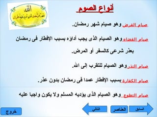 الصوم | PPT