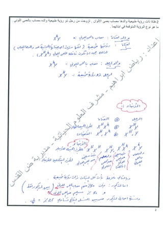 اسئلة وراثة مع حلولها وتفسير الحل-رياض ابراهيم