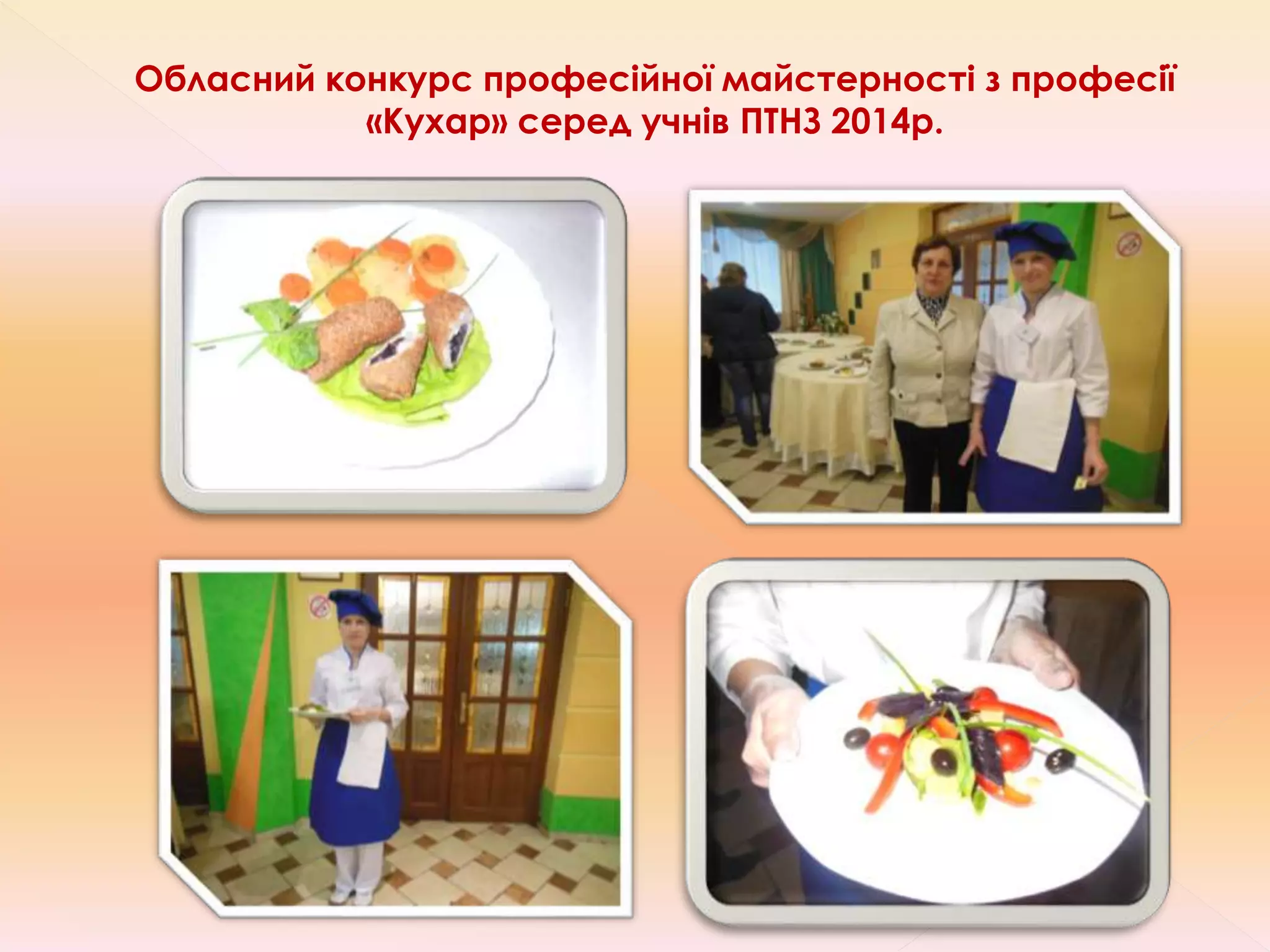 Обласний конкурс професійної майстерності з професії
«Кухар» серед учнів ПТНЗ 2014р.
 