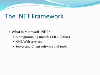 .Net framework | PPT
