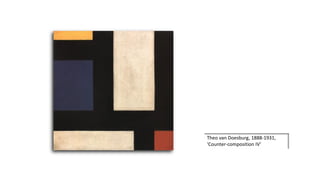 Theo van Doesburg, 1888-1931,
‘Counter-composition IV’
 