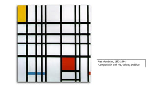 Piet Mondrian, 1872-1944
‘Composition with red, yellow, and blue’
 