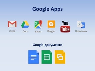 Google Apps
Google-документи
 