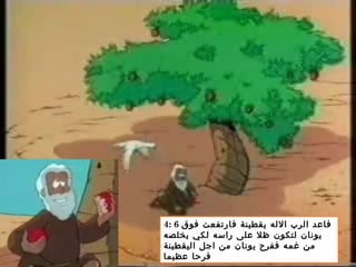 4: 6 ‫فوق‬ ‫فارتفعت‬ ‫يقطينة‬ ‫الله‬ ‫الرب‬ ‫فاعد‬
‫يخلصه‬ ‫لكي‬ ‫راسه‬ ‫على‬ ‫ظل‬ ‫لتكون‬ ‫يونان‬
‫اليقطينة‬ ‫اجل‬ ‫من‬ ‫يونان‬ ‫ففرح‬ ‫غمه‬ ‫من‬
‫عظيما‬ ‫فرحا‬
 