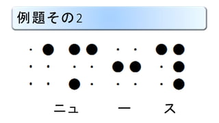 例題その2
ニュ ー ス
 