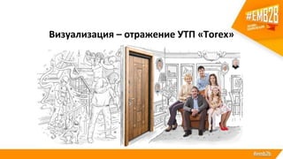 Визуализация – отражение УТП «Torex»
именно свою дверь
 