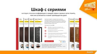 Шкаф с сериями
наглядно показана информация о каждой серии и можно четко понять,
чем они отличаются и какие преимущества дают
 