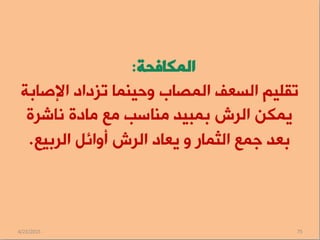 المكافحة المتكاملة لامراض النخيل الفطرية