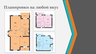 Планировки на любой вкус
 