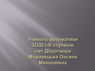 Інформаційно-дослідницький проект застосування похідної