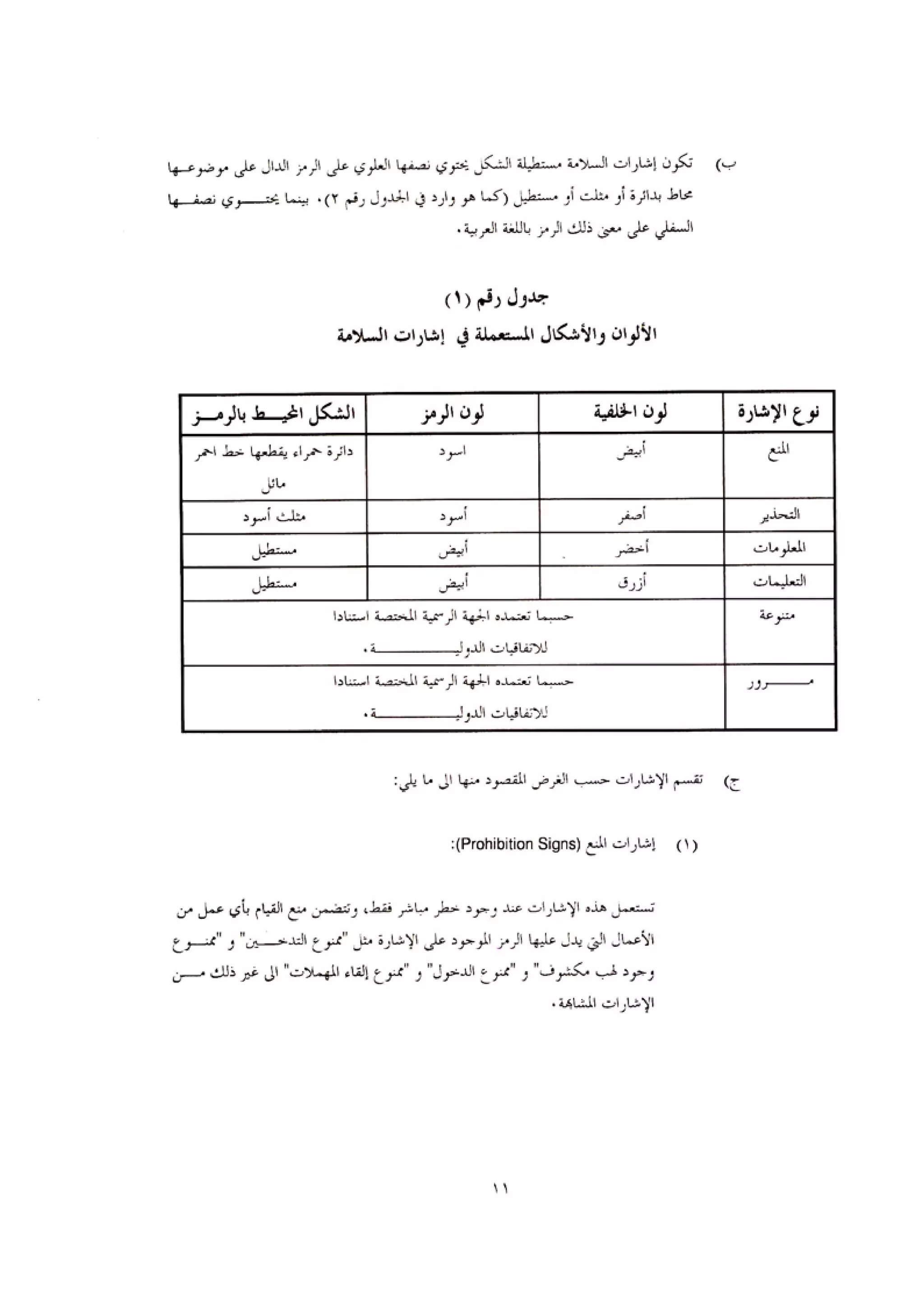 الكود العربي السلامة العامة في تنفيذ المشاريع الانشائية