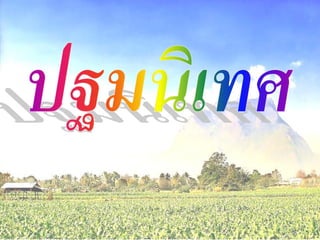 การปฐมȨ๶ทศ