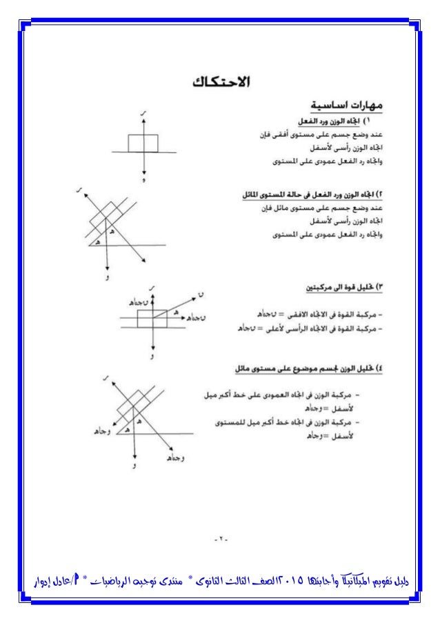 دليل تقويم الطالب فى الميكانيكا الاستاذ عادل ادوار