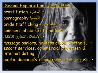 جريمة الاتجار بالبشر Human Trafficking | PPT