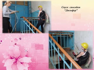 Спуск способом
“Дюльфер”
 