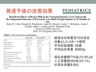 日本助産師会研修会13 小さく生まれた赤ちゃんの診方と家族への支援