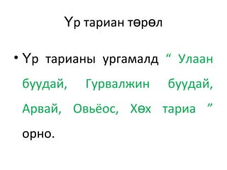 үр тариа | PPT