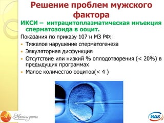 Бесплодие: Современные Методы Преодоления | PPT