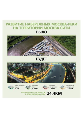 Развитие набережных Москва-реки на территории Москва-Сити