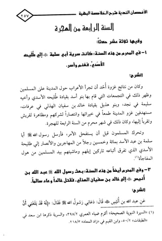 الأغصان الندية في شرح السيرة النبوية